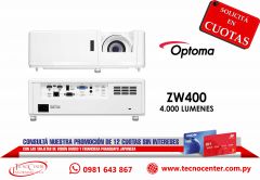 Proyector Optoma ZW400 4000 Lumenes.